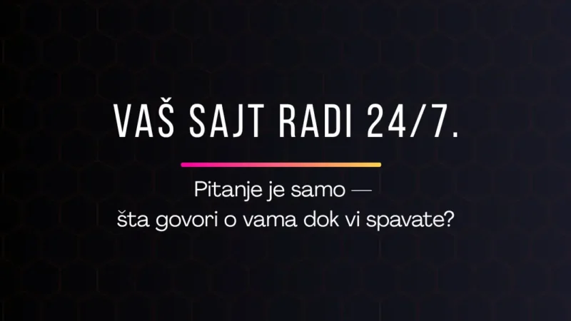 Vaš sajt je možda gori od toga da nemate sajt