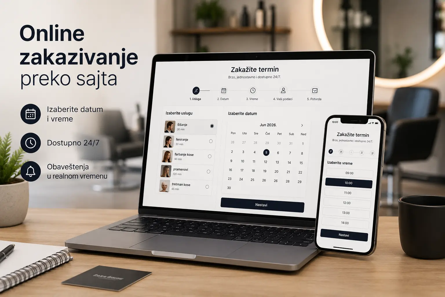 Online zakazivanje na sajtu: kada vam treba booking sistem, a kada je dovoljan kontakt formular