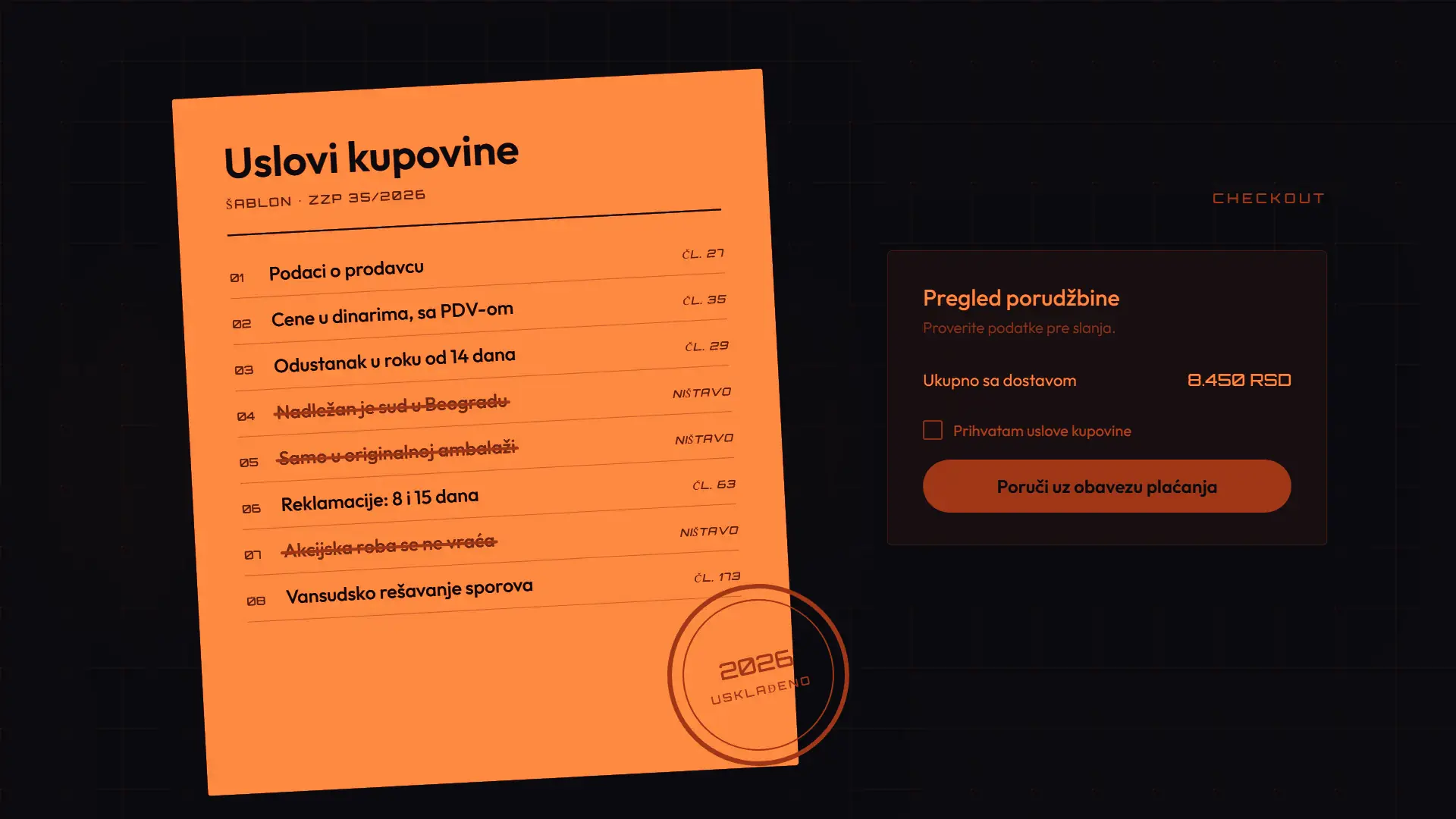 Website Terms of Use and Terms of Sale in Serbia: Free Template (2026)