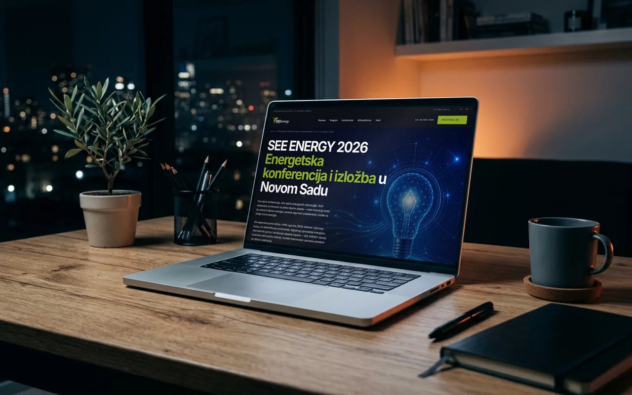 SEE ENERGY - dvojezični WordPress sajt energetske konferencije sa sistemom prijava i B2B sastanaka